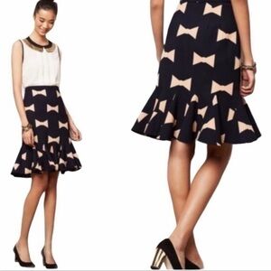 NWOT Anthropologie / Eva Franco Bow Tie  Skirt SZ 4
